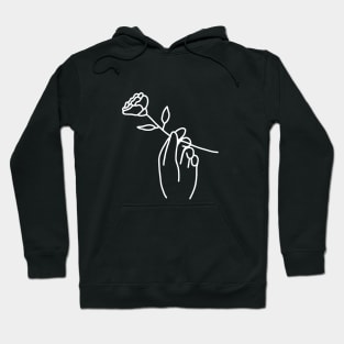 Hand with Rose Hoodie